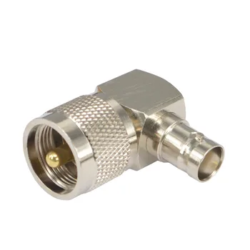 

10 Pieces RF Coaxial Connector Adapter BNC Female to UHF Male Right angle