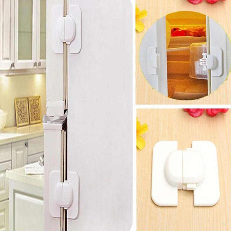 Dropshipping Kids Child Baby Door Fridge ABS Safety Lock Cupboard Cabinet Prevent Clamping MDP66