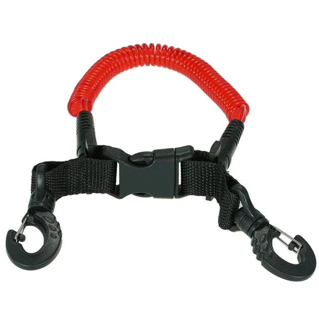 Scuba Diving Lanyard Safety Diving Lanyard Coiled Lanyard with Quick
