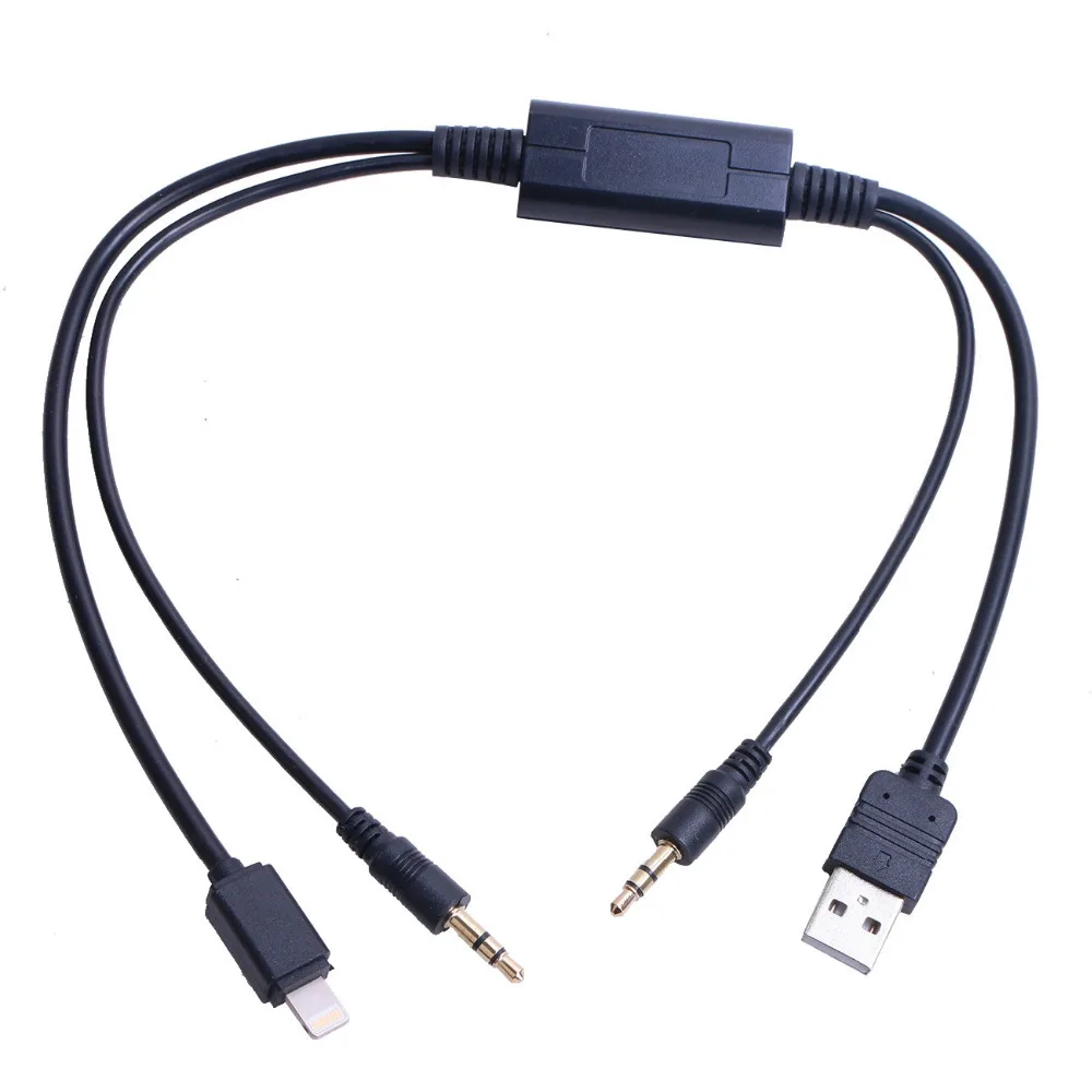 Авто USB 3.5 мм Aux адаптер Интерфейс кабель для BMW Mini Cooper Core Для iPhone 5 5S 6 Ipod быстрой