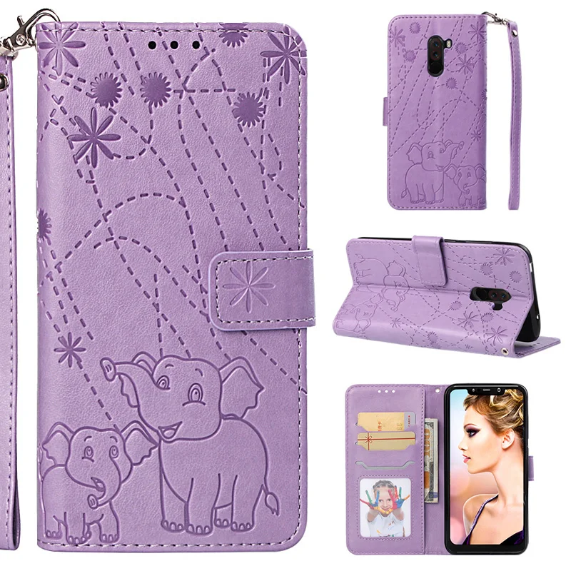 

2019 New Flip PU Leather Mobile Phone Case sFor Xiaomi Pocophone F1 Cases MI A2 Lite TPU Wallet Bag For Xiomi Poco F1 Cover Case