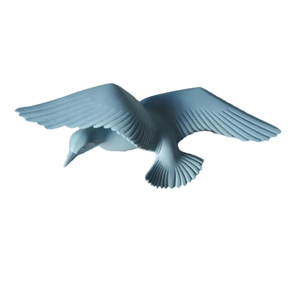 3D Resin Flying Seagull Birds Crafts Wall Art Sculpture Living Room Bedroom Wall Hanging Decoration