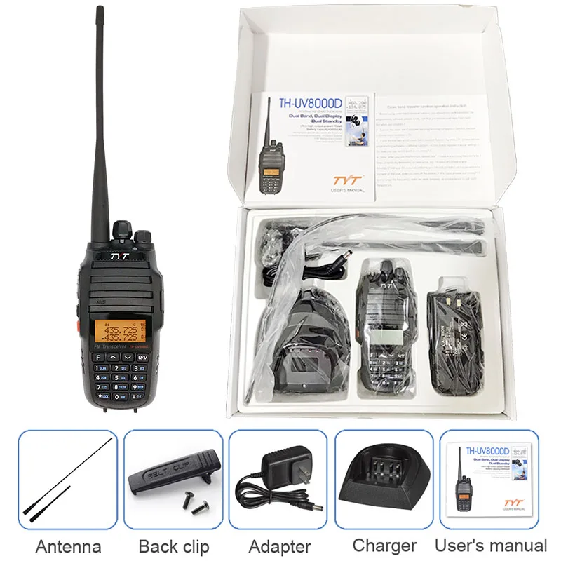 Рация BAOFENG 10 Вт VHF UHF TH UV8000D рация cb Любительское радио 2 шт.|Рации| |