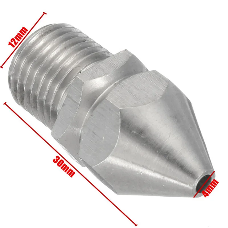 Высокая Давление шланг-распылитель для мойки BSP Поворотный канализация сопло очистки для слива Трубное сопло 4 Jet 1/4 ''мужской 4,5 Очистительная насадка