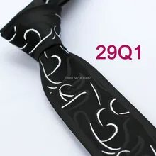YIBEI coahella ties мужской тонкий галстук с окаймленными черными серебряными Пейсли вязаный жаккардовый галстук тощий узкий галстук модный галстук свадьба