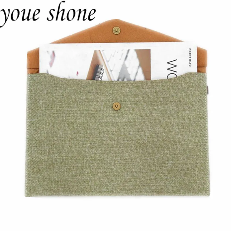 

1pcs Korean File Pocket Simple Style Snap Closure A4/A6 Folder Stationery Folder for Student Office School Supplies