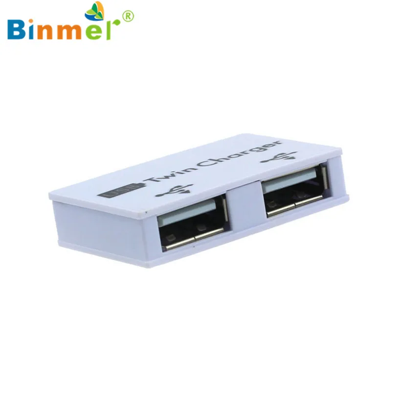 Binmer USB на 2 порта зарядное устройство концентратор адаптер для iPhone6 Plus iPad сплиттер Sep 15