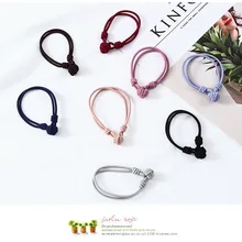 1 шт. аксессуары для волос Веревка Простой диск Пряжка двойной узел канатная Резиновая лента связанные волосы кобура небольшой свежий ювелирные изделия на волосы G0503