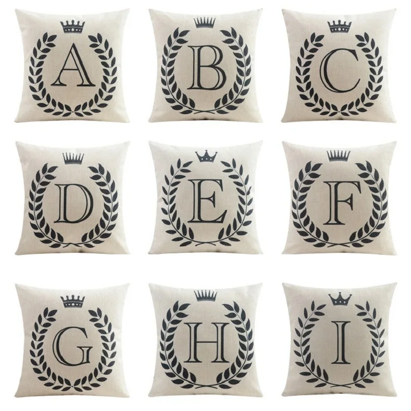 Letter Pillow Monogram Pillow Cover Red Letter Pillow Letter