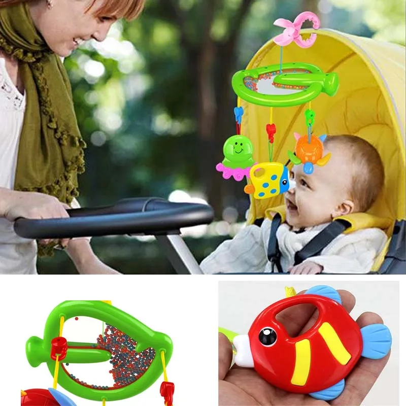 2016 NEW Cute Fish model Baby Stroller Bell Bed Toys Safety Quality Best Price | Мать и ребенок