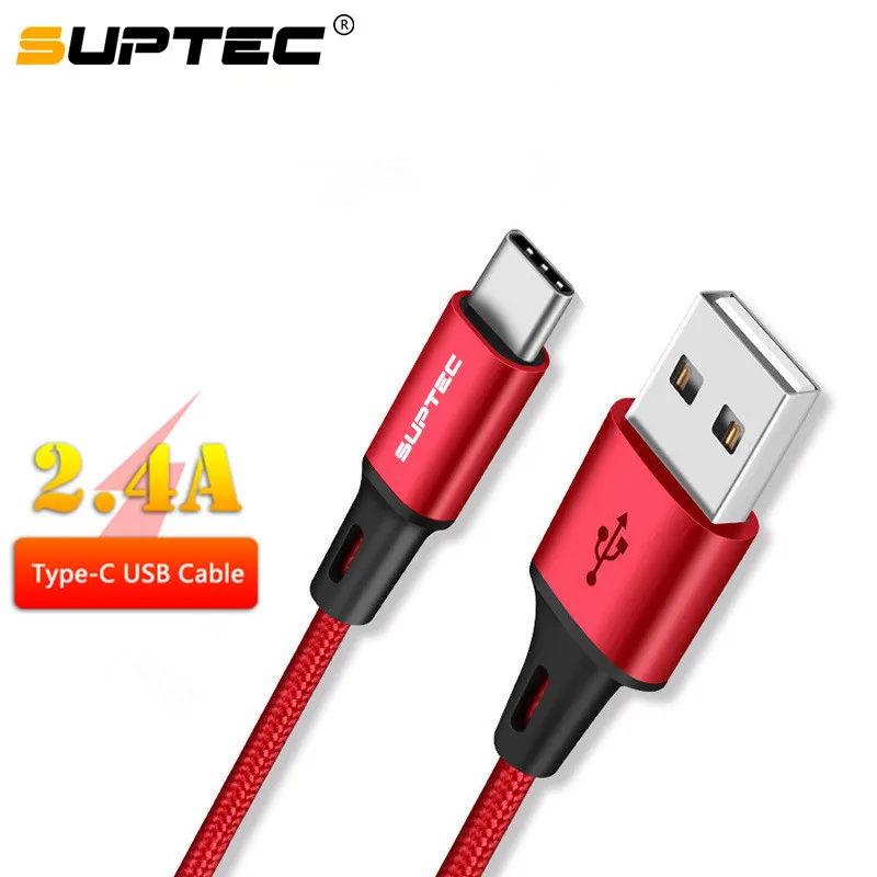 Кабель зарядный SUPTEC 3 А USB Type-C для Huawei P20 Lite Samsung Xiaomi Redmi Note 7 | Мобильные телефоны и