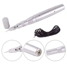 Новая мода профессиональный Перманентный макияж машина ручка татуировки бровей ручка с питанием шнур+ 5 игл