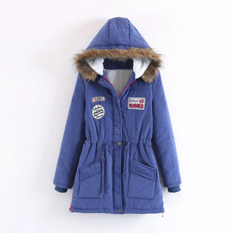 Winter Coat Women 2018 New Parka Casual Outwear Hooded Thickening Cotton Coat Winter Jacket Women Faux Fur Clothes Outwear
