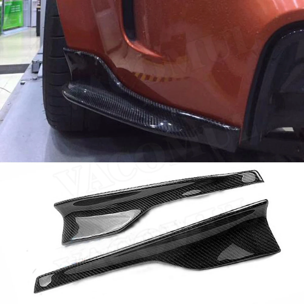 2 шт. углеродное волокно задние губы разветвители Valance закрылки для BMW 1 серии E82 E87