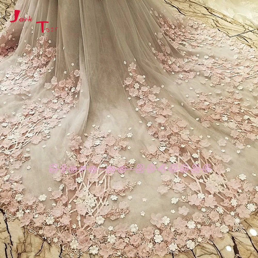 Jark Tozr Vestido de Casamento молния сзади великолепные бальное платье Свадебные платья 2019