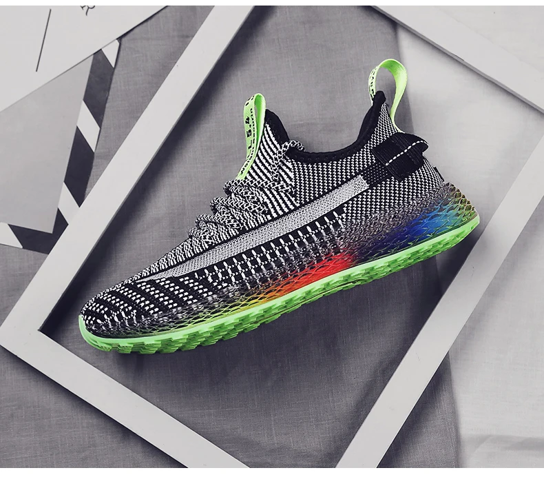 Лидер продаж, женская обувь на плоской подошве, тренд Flyknit, Брендовые женские кроссовки, обувь для бега, zapatillas mujer, 2019, женская спортивная