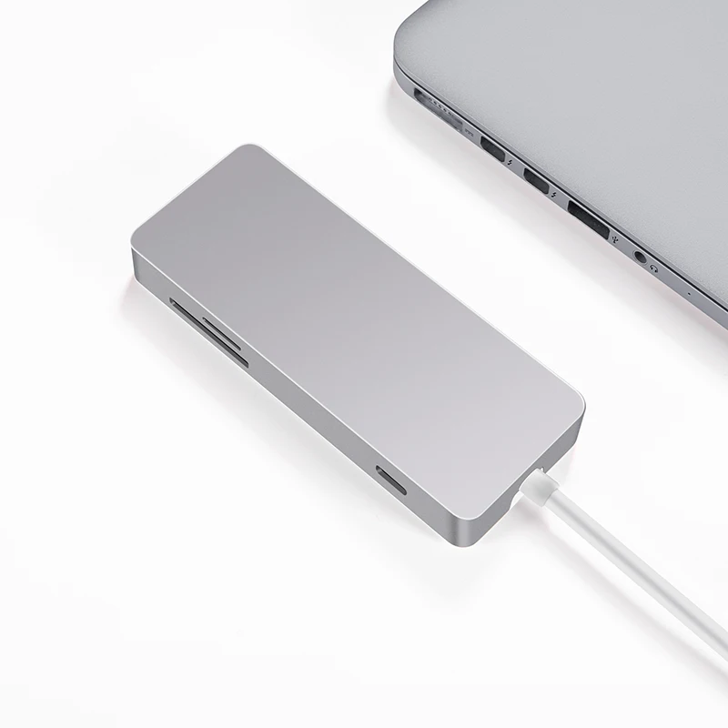 USB C концентратор usb3.1 type к HDMI 2K USB3.0 USB2.0 Ethnernet gigabit RJ45 SD TF карта адаптер для Macbook Pro 2017