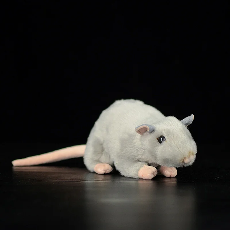 

17cm Soft Cute Grey Mouse Simulation Stuffed Plush Toy Rat lovely Kawaii Dolls Animal Mini Real Life Plush Toy Kids Child Gift