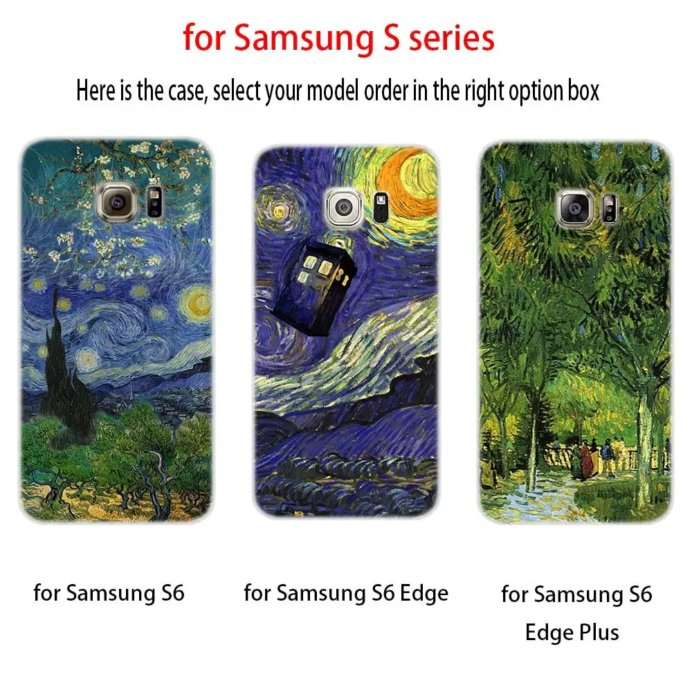 Мягкий ТПУ силиконовый чехол Doctor who van gogh Art для Samsung Galaxy S7edge S8 S9 S10 S11 S20 S30 Plus Lite E