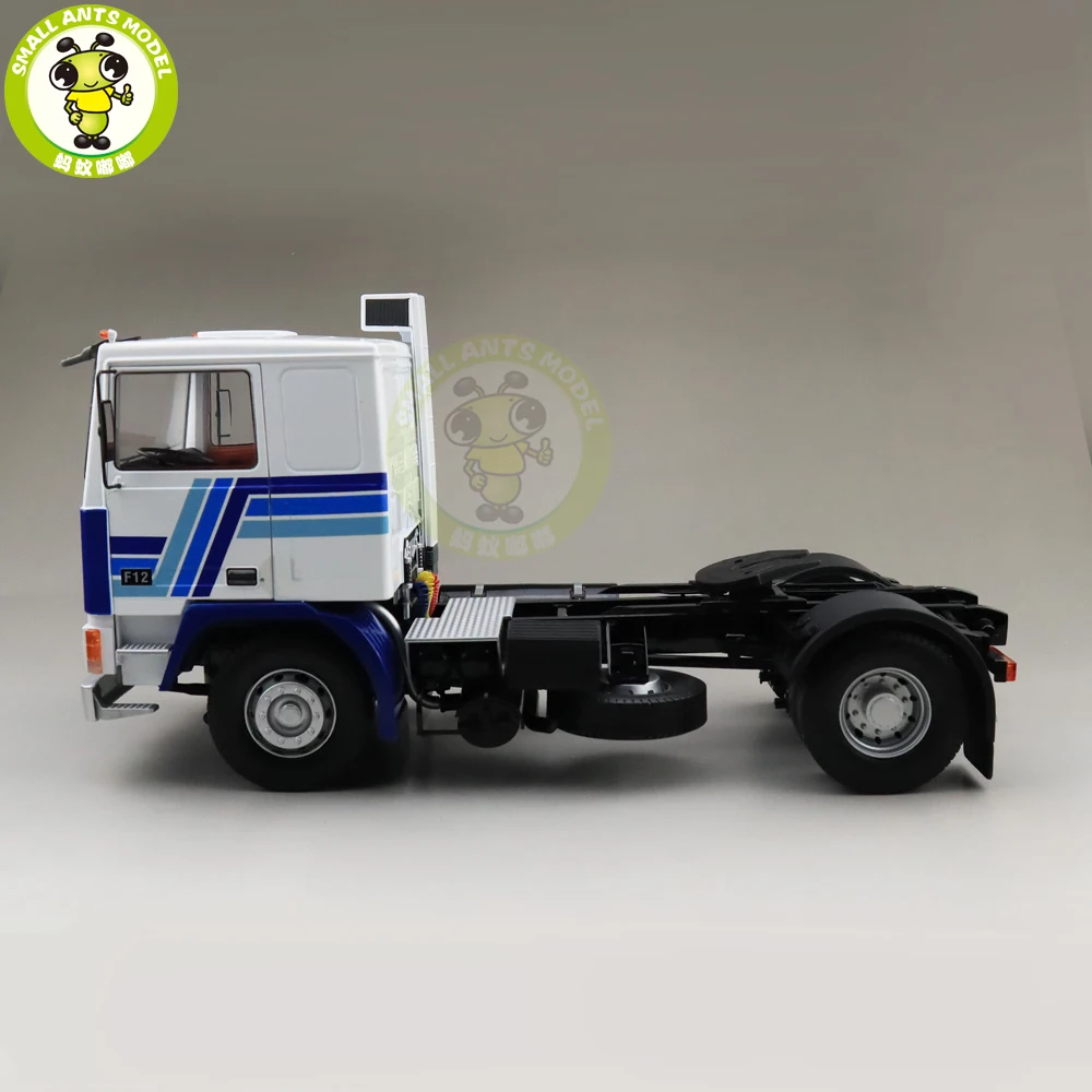 1/18 ROAD KINGS KK Volvo F1220 тягач 1977 литой автомобиль модели грузовиков игрушки для детей подарок белый и синий