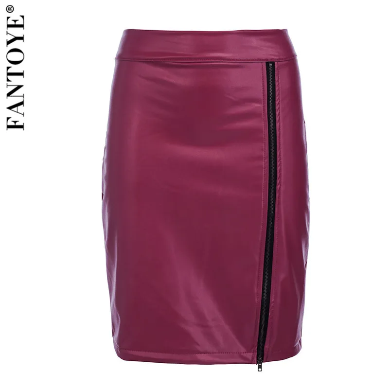 Fantoye Женская боковая юбка-карандаш на шнурке женские эластичные облегающие юбки с высокой талией разрезная сзади Женская винтажная офисная мини-юбка