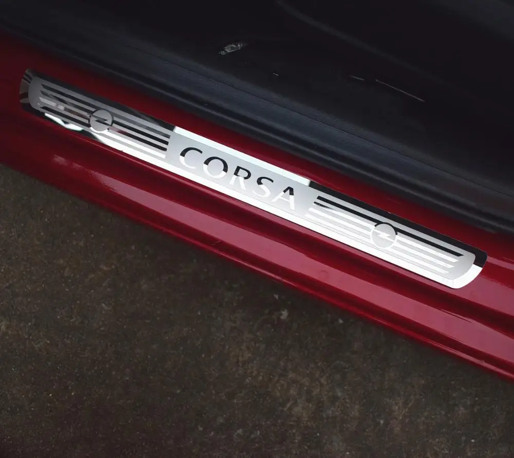 Накладка на порог из нержавеющей стали для OPEL ASTRA CORSA ADAM 2016 2020|astra opel|astra 2astra door |