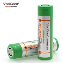 2 pcs. VariCore Original INR18650 25R 18650 2500 mAh lithium battery discharge 20A Electronic Cigarette Rechargeable batteries