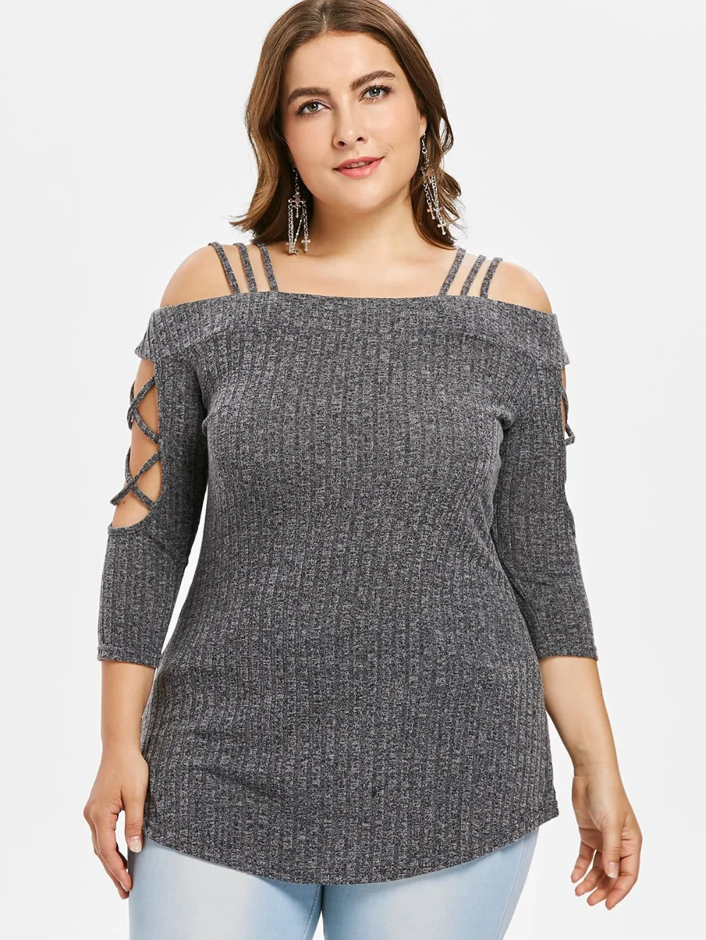 

Solid Vest Sexy Knitwear Women Slash Neck Pullover Off Shoulder Hollow Out Knitted Tops Plus Size L XL XXL XXXL 4XL 5XL