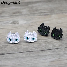 L3660 мультфильм Как приручить дракона Беззубик серьги гвоздики для женщин из нержавеющей стали пирсинг Корея серьги дети