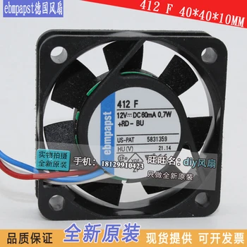 

NEW FOR EBMPAPST 412 F 4010 DC12V 4CM silence cooling fan