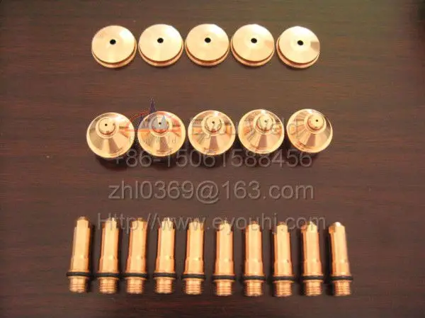 45 pcs 220192 + 220193 + 220194 - Consumables For 30A Plasma Cutting Torch(400XD/260/260XD/130/130XD/4070/3070 Machine)