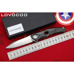 Locovoo st-28 оригинальный Флиппер складной нож D2 лезвие Титан ручка Открытый Отдых охотничий карманные ножи выживания EDC инструменты