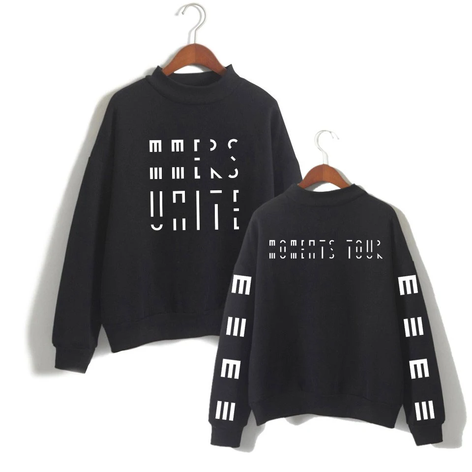 Marcus &amp Martinus Moment Tour Sweatshirts Women Turtleneck Tops Geometric Hip Hop Harajuku Clothes XXS To 3XL | Женская одежда