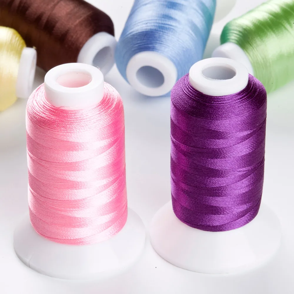 Polyester thread for computer embroidery Machine 120 Colors and 500m each