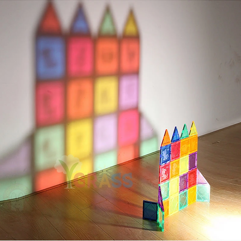 Beste Magnetische Blokken Speelgoed kinderen Magneten Vierkante Building Games Designer Constructor Tegels Bakstenen Model Educatief Speelgoed Voor Kinderen