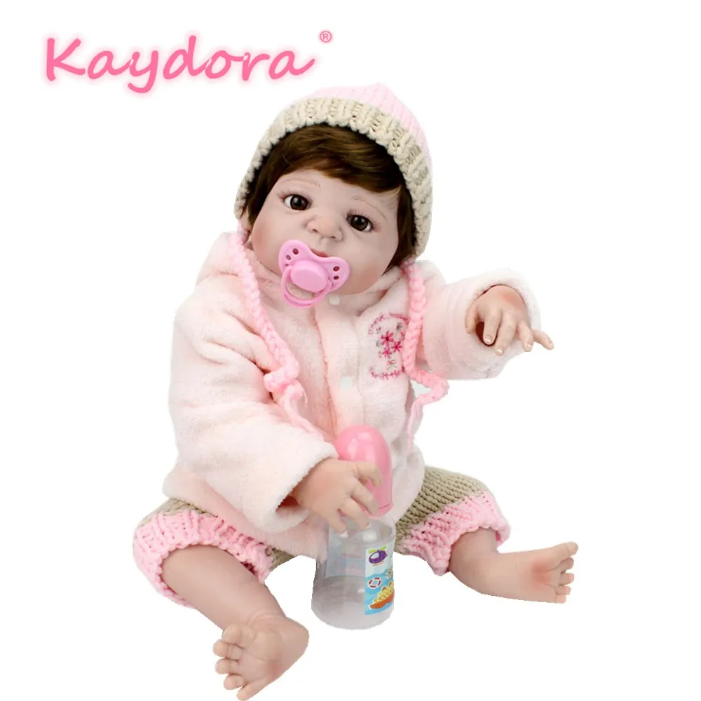 

Kaydora 22 inch handmade boneca reborn doll lol reborn bebe realistic newborn dolls girls kids pink DIY Christmas gift