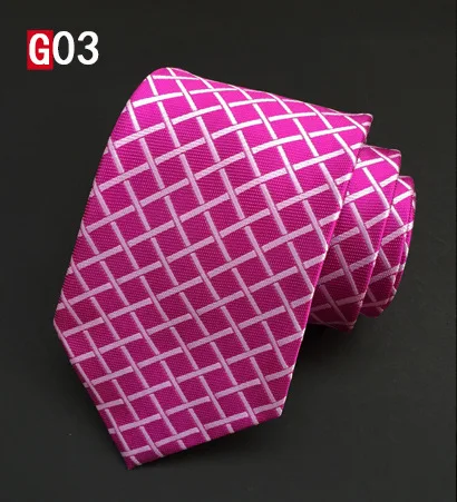Mantieqingway полиэфир шелковые галстуки для мужские деловые костюмы плед и горошек узор галстук бабочка для свадьбы Gravatas 8 см галстуки - Цвет: G003