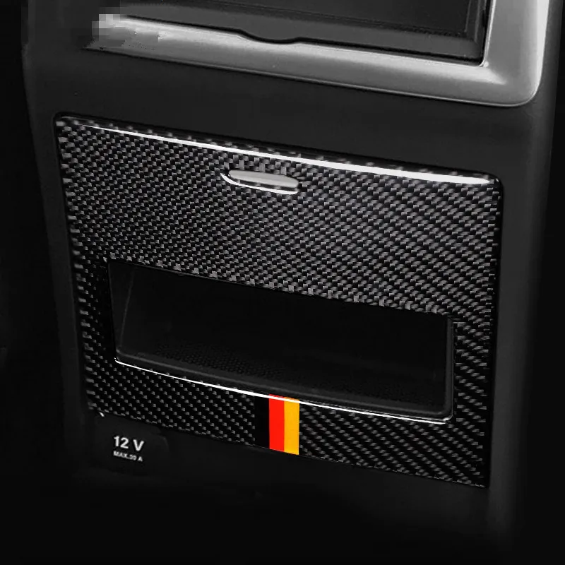 TPIC-Carbon-Fiber-Rear-Storage-box-Decoration-Stickers-For-Mercedes-ML-2012-2016-GL-2013-2016 (2)
