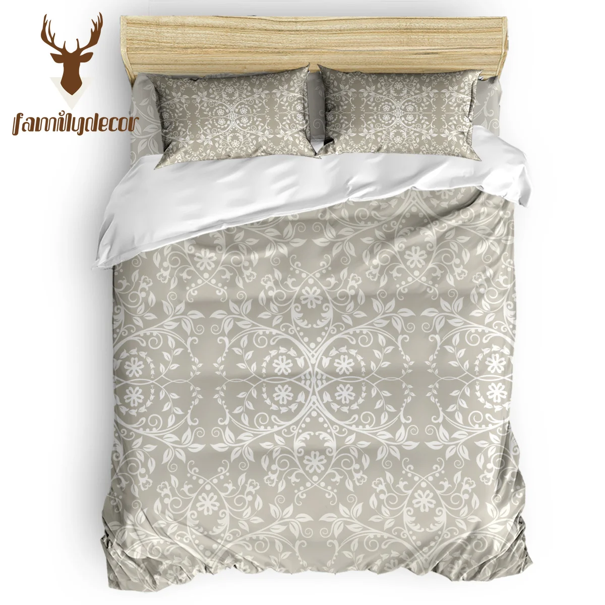 

FamilyDecor Vine pattern vintage Bedding Set Luxury Comforter Bedding Sets 3D King Size Red Blue Cotton DHL Free Shipping