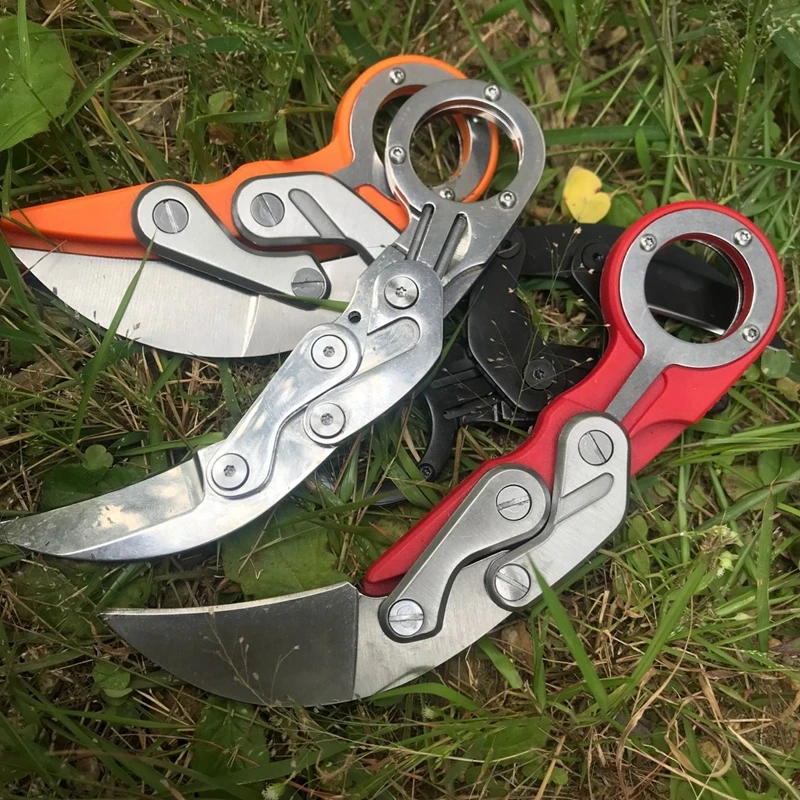 Кемпинг портативный открытый охотничий механический складной нож Karambit коготь
