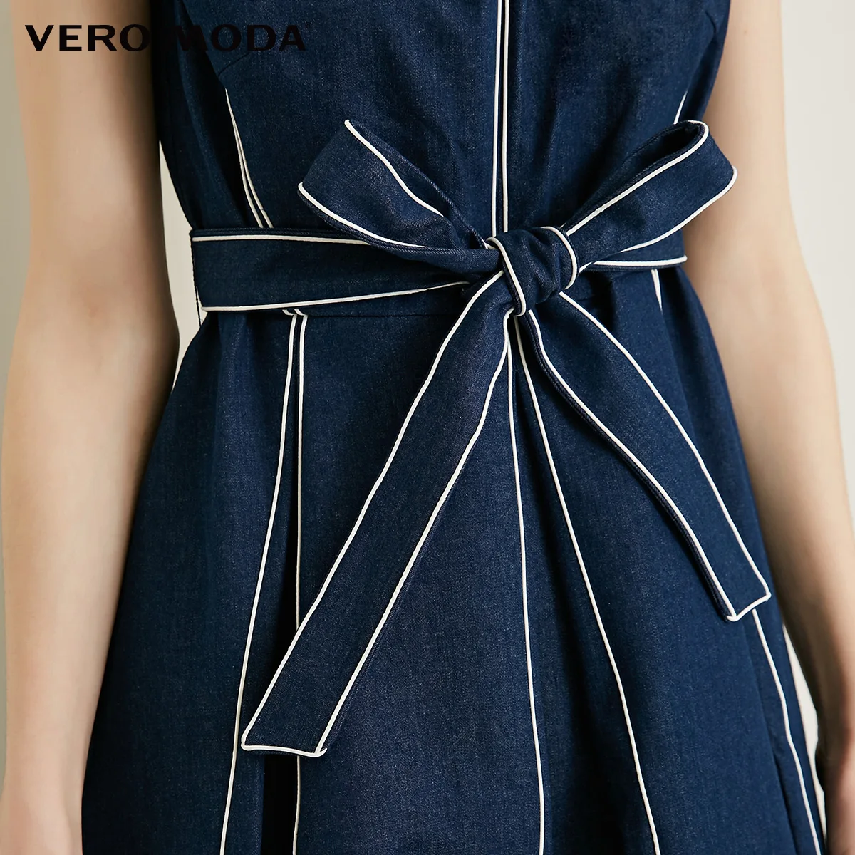 Vero Moda джинсовое платье без рукавов на шнуровке | 318342501