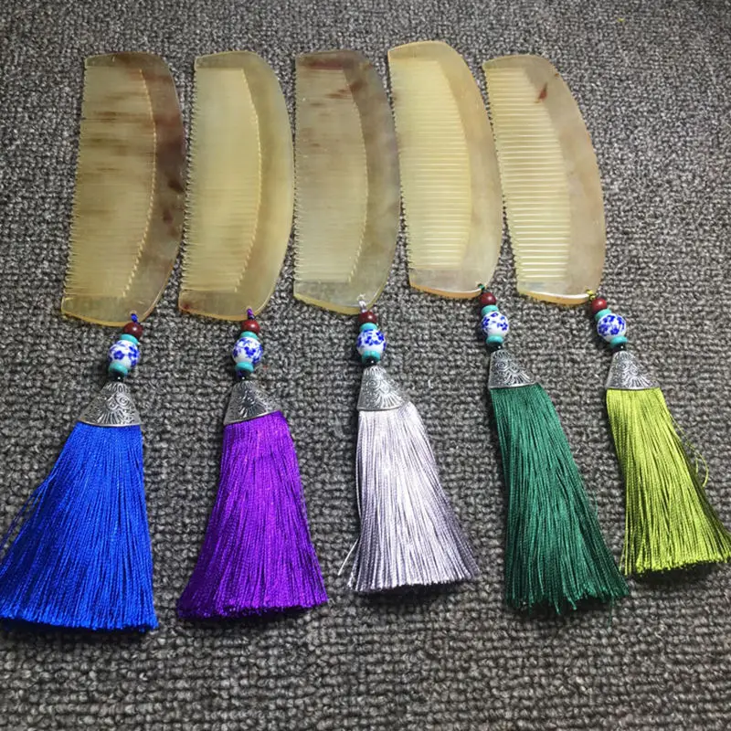 Pente de Cabelo Cuidados de Saúde Escova de Cabelo Pente para o Cabelo de Cabeleireiro Âmbar Natural Horn Estático F137 ox Não 3 Não Estático Cuidados de Saúde Escova de