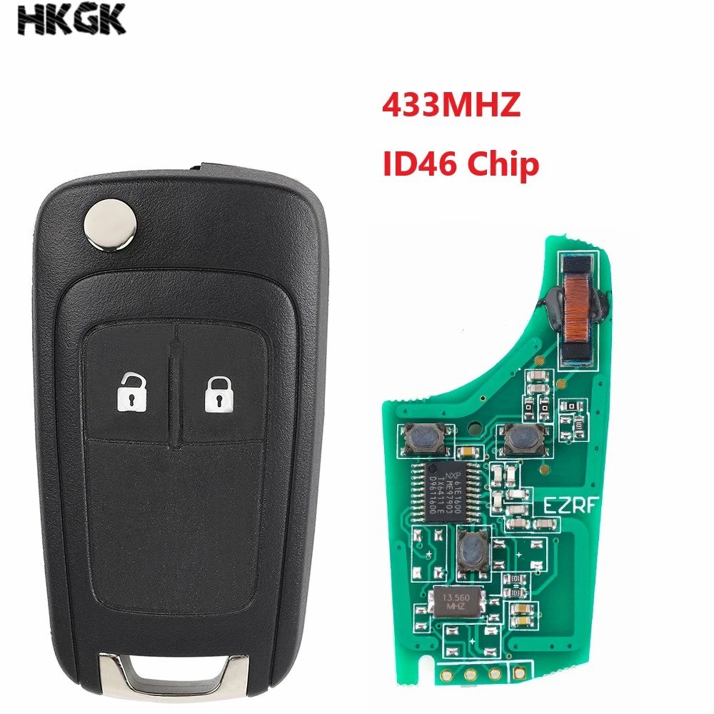 Keyecu-Uncut-Remote-Control-Key-Fob-2BTN-433Mhz-ID46-for-Opel-Vauxhall-Astra-J-Insignia-2009