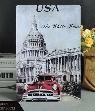 Aliexpress.com : Buy 30X20CM USA White House Vintage Home Decor Tin ... Aliexpress.com : Buy 30X20CM USA White House Vintage Home Decor Tin ...