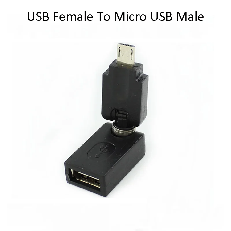 3 шт. вращающийся на 360 градусов Micro USB Mini USB Мужской USB 2,0 Мужской Женский к USB Мужской Женский штекер Адаптер сменный конвертер адаптер - Цвет: USB F To Micro M