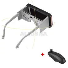 Google Cardboard Headmount VR BOX Version Smartphone Compatible Device 3D Glasses for 4.7 Smartphone+Bluetooth Remote Controller
