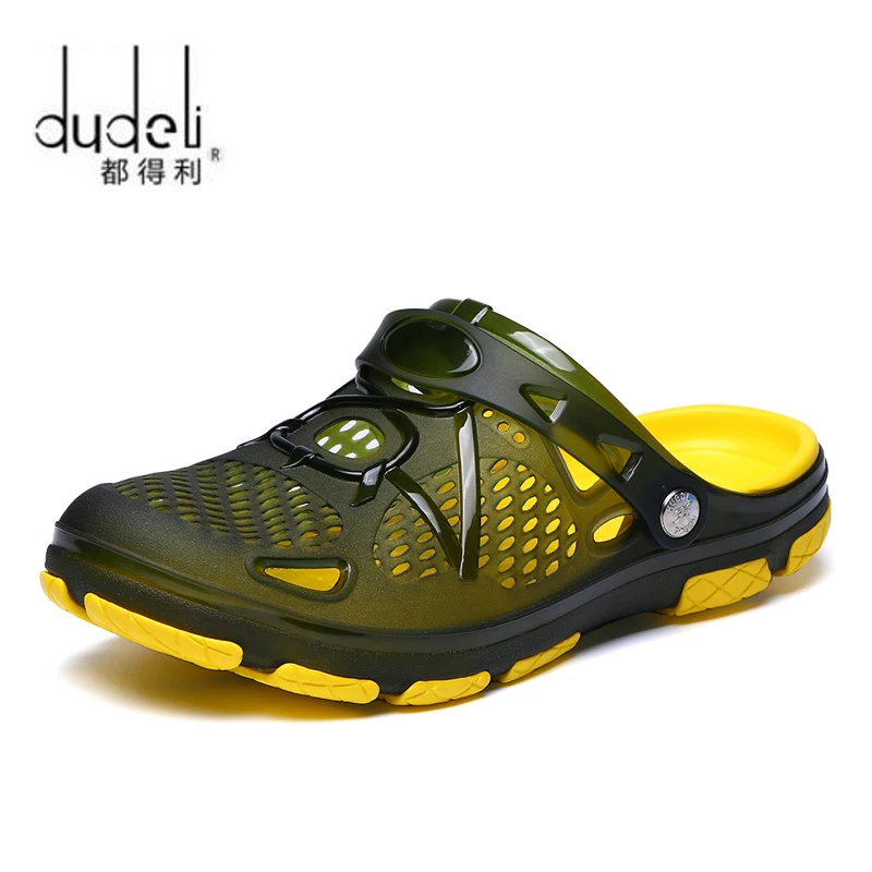 

DUDELI Summer Men's Garden Clogs Slippers EVA Casual Fashion Non Slip Sandals For Men, Mens Lightly Slipper Mule Clog Big Size