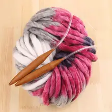 Helle Farbe Gemischt Hand Stricken Gefärbt Stoff en Fühlte Roving Garn Super Starke Marken Nähen Geschenk Winter Warme 500 gr/los