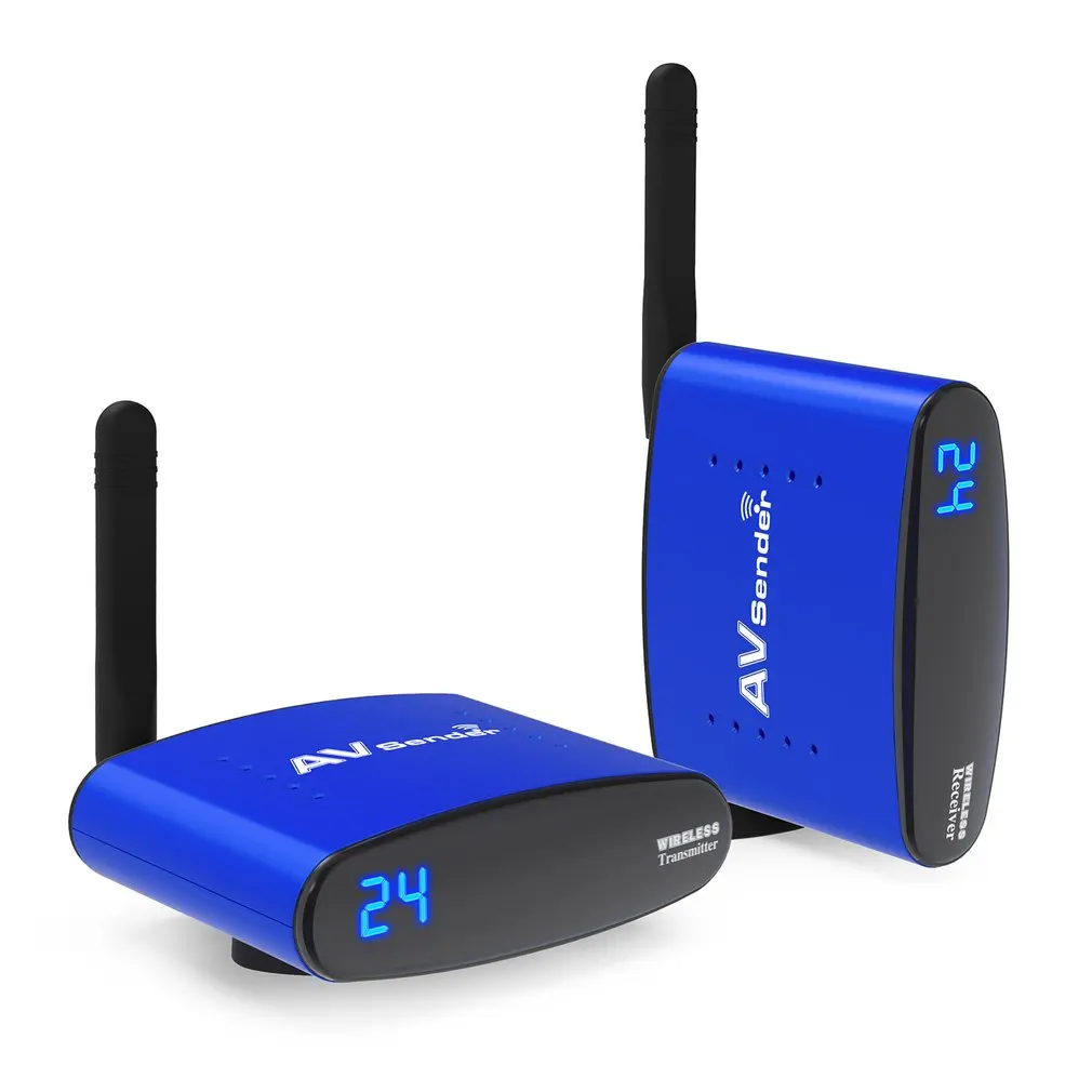 

Wireless AV Audio Video Transmitter Receiver extension Control 24group Sender for dvb-t2 receptor skysat freesat v7 v8 tuner