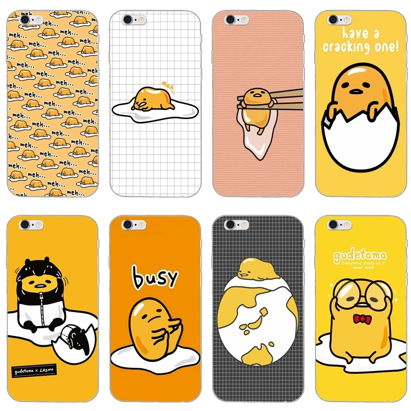 

cute lovely gudetama lazy egg For Samsung Galaxy Note 9 8 5 S10 S9 S8 S7 S6 edge Plus Lite S5 S4 S3 mini case Soft phone cover
